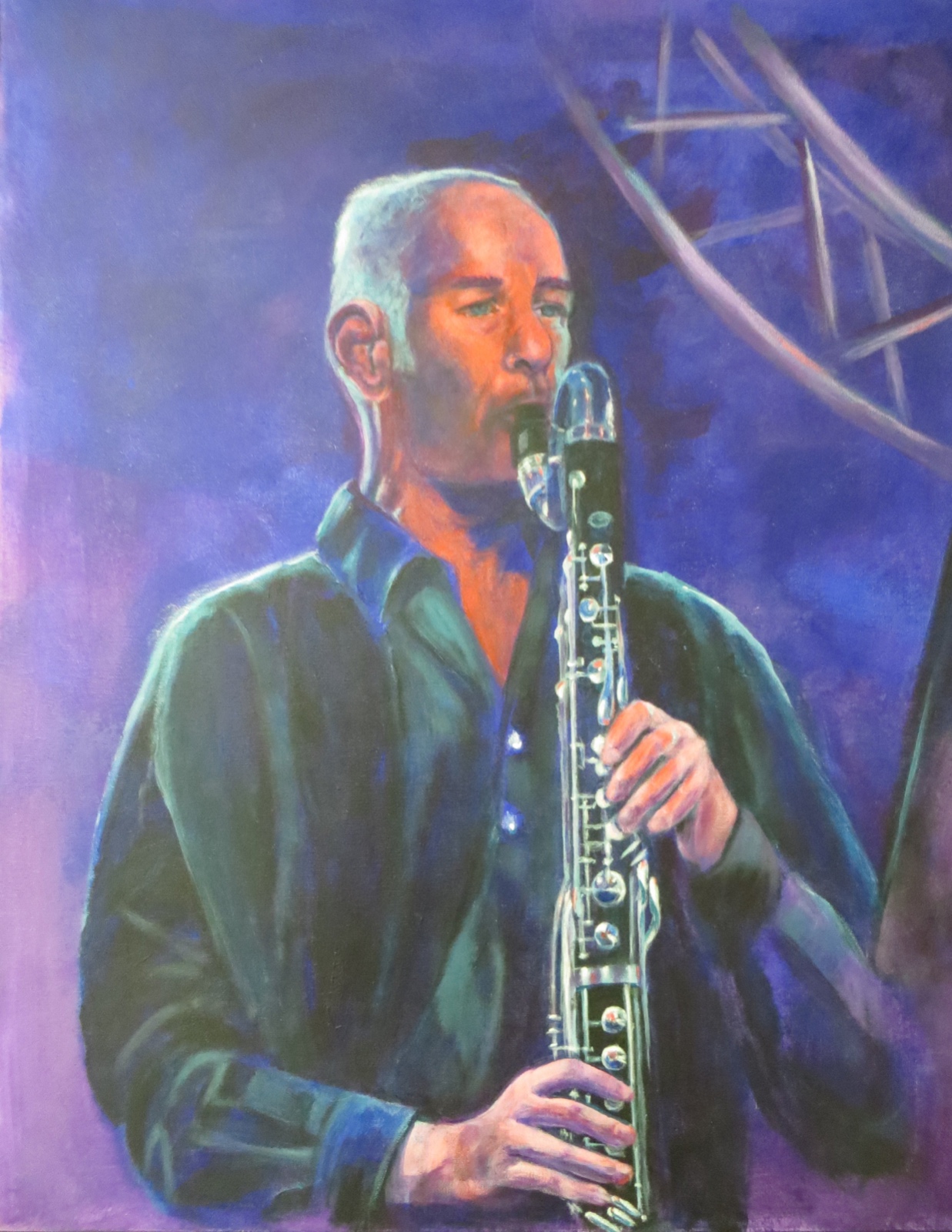 Erik speelt Pink Floyd 50X60